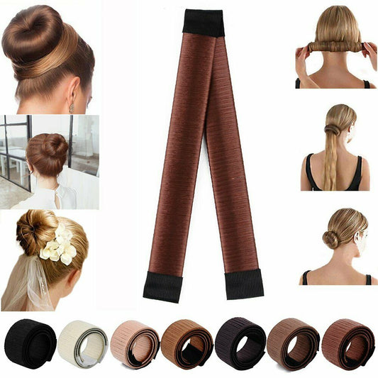 Hair Styling Donut Haar Bun Maker Natürlich Damen Dutt Fashion Haarschmuck DE